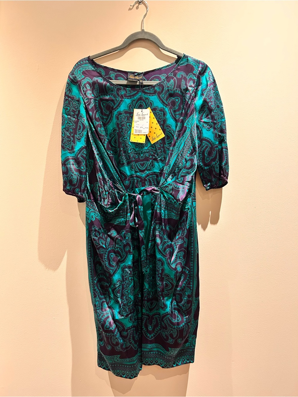 Luisa Spagnoli Jewel-Toned Paisley Silk Midi Dress | NWT